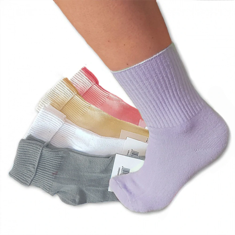 Bambusové ponožky dámské bez gumičky - 5 párů (24964_1055558753)