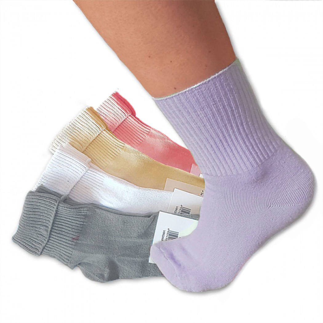 Bambusové ponožky dámské bez gumičky - 5 párů