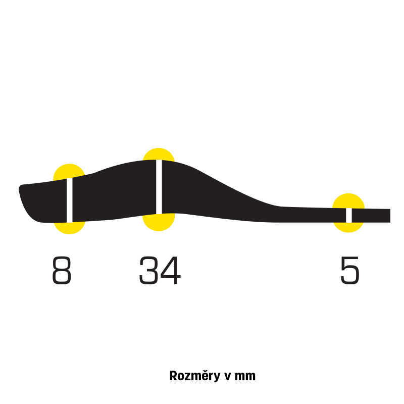 Sidas - vložky 3FEET OUTDOOR HIGH ARCH
