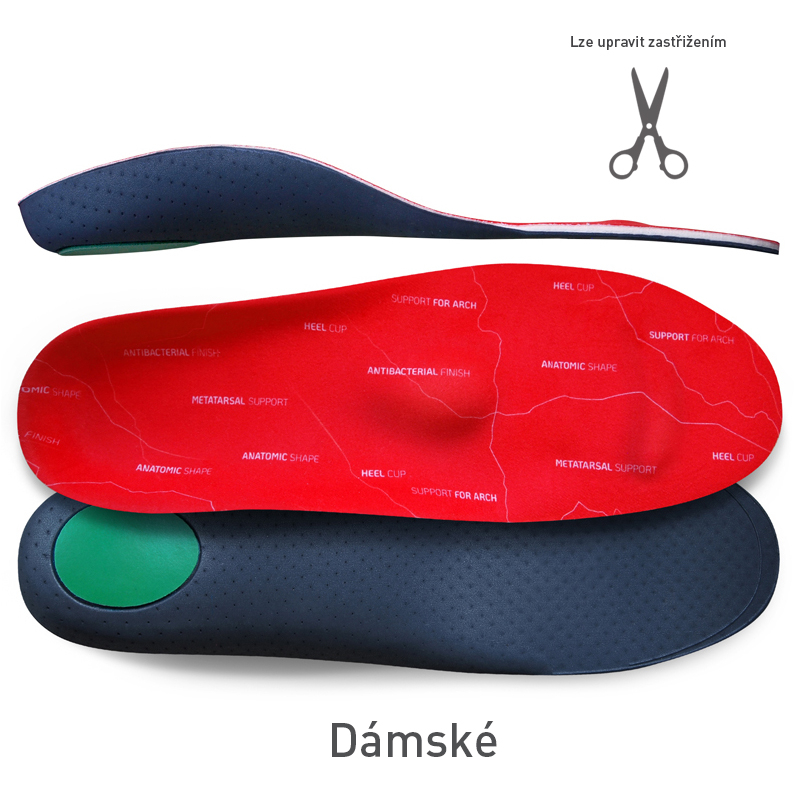 Vložky ortopedické s patním lůžkem dámské Svorto